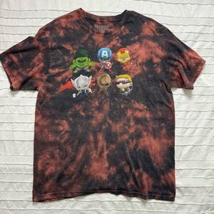Mini Marvel Avengers graphic tee | bleach dyed